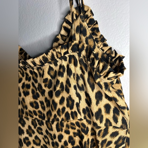 NWOT ZARA Leopard Print Mini Dress L
Ruffle Spaghetti Strap Animal Print - Picture 7 of 15